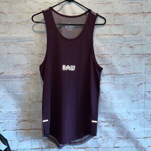 Mens Raw Gear Drifit Tank Top purple s small workout athletic